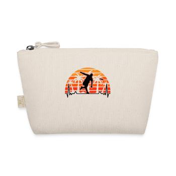 Disc Golf Heartbeat Retro Throwing Disc Disc Golf - Organic Pouch - nature - Front