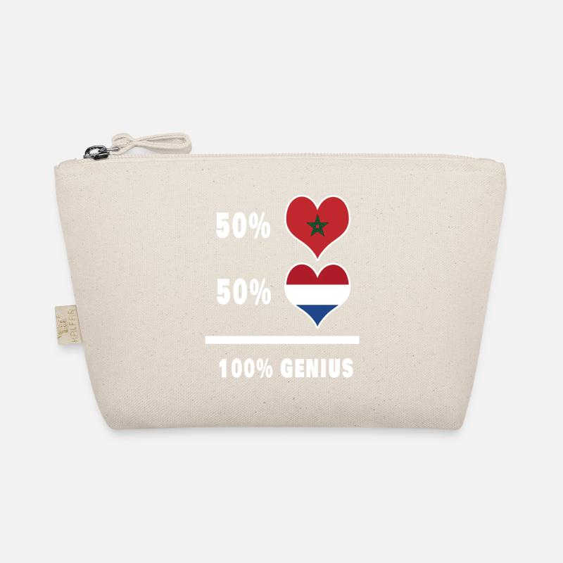 Marokko und Niederlande genial / Geschenk - Bio-Täschchen - Natur