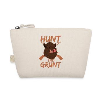 Pig hunting and wild boar hunting - Organic Pouch - nature - Front