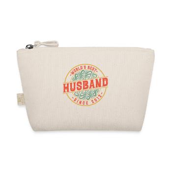 Best husband since 2012 9th wedding anniversary - Organic Pouch - nature - Front