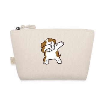 Dabbing English Bulldog Love British Bulldogs - Organic Pouch - nature - Front