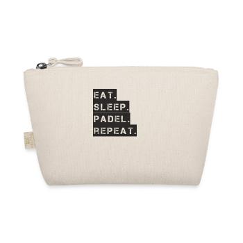 Padel Tennis - eat sleep padel repeat - Organic Pouch - nature - Front