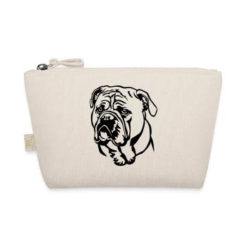 Tête de bouledogue continental - Trousse biologique - nature - Devant