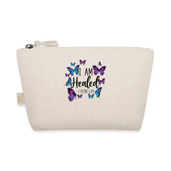Christian Bible Verse Butterfly I - Bio-Täschchen - Natur - Vorne