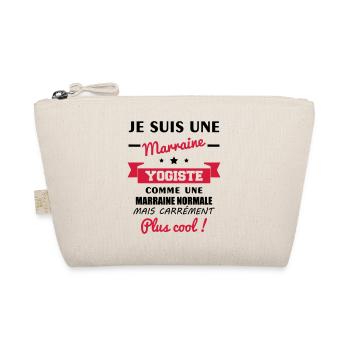 Marraine yogiste, idée cadeau marraine, yoga - Trousse biologique - nature - Devant