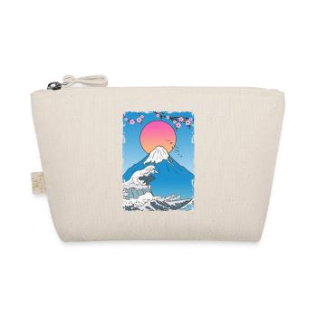 Fujiyama Mountain Japan Manga Lotus - Organic Pouch - nature - Front