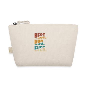 Best Bro Ever Best Brother Birthday Vintage Fun - Organic Pouch - nature - Front