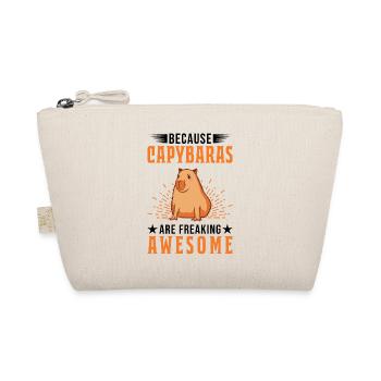 Because Capybaras are freaking awesome - Bio-Täschchen - Natur - Vorne