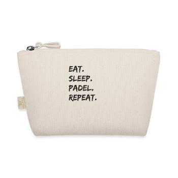 Padel Tennis - eat sleep padel repeat - Bio-Täschchen - Natur - Vorne