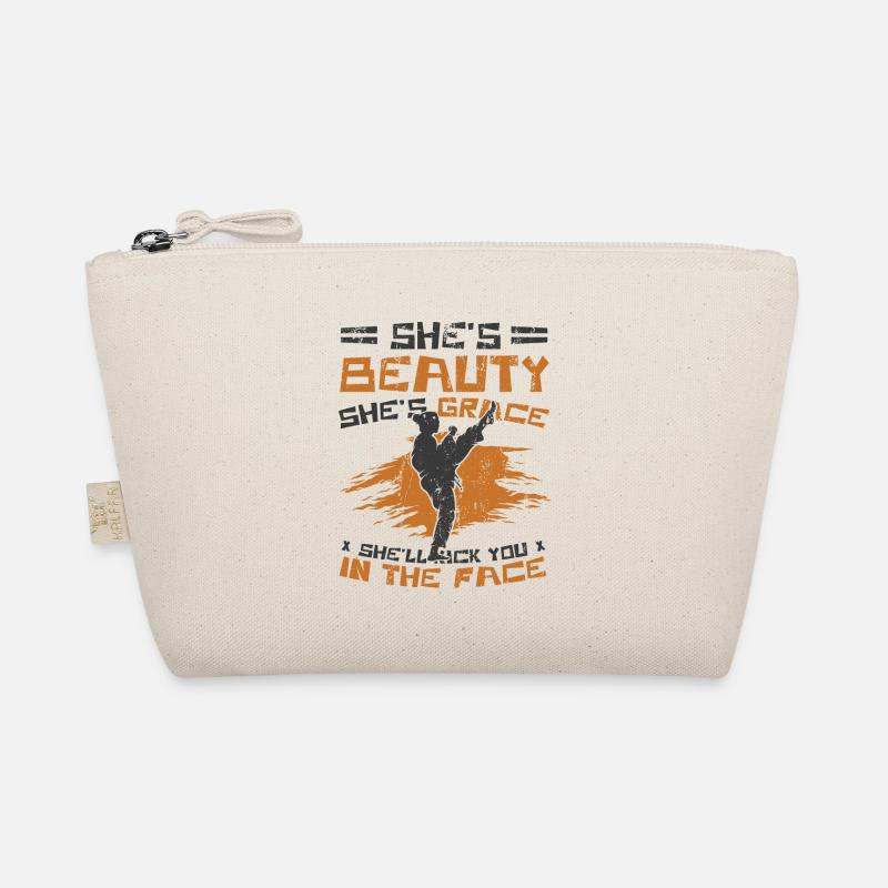 Karate-Mädchen liebt Karate Bio-Täschchen