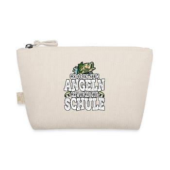 Angler Fisherman Fishing Rod Fishing Equipment Saying - Organic Pouch - nature - Front