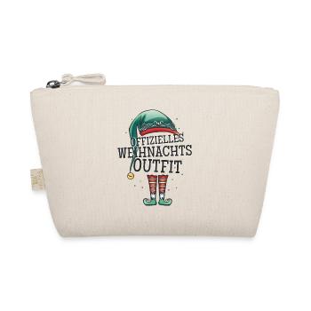 Offizielles Weihnachtsoutfit Weihnachten Wichtel - Bio-Täschchen - Natur - Vorne