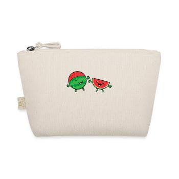 Watermelons Happy Funny Watermelon - Organic Pouch - nature - Front