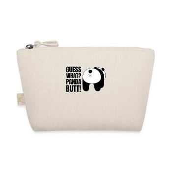 Guess what? Panda Butt Bear Saying Humor Pun - Organic Pouch - nature - Front