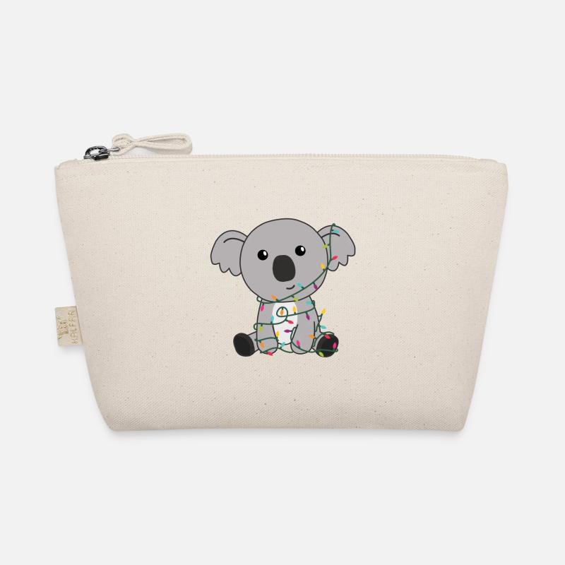 Koala Weihnachten Schnee Winter Tiere Koalas - Bio-Täschchen - Natur