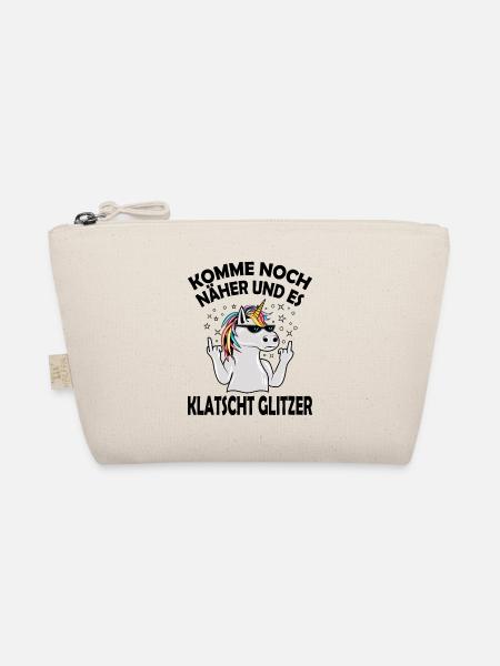 witzige Geschenke Sarkasmus Ironie Humor Einhorn - Bio-Täschchen - Natur