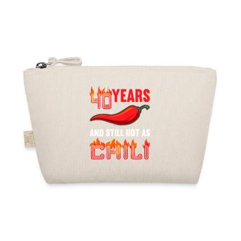 40 years hot as chili 40th birthday - Organic Pouch - nature - Front