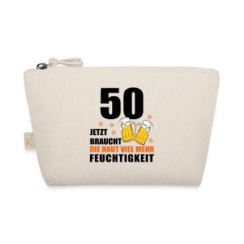50 Geburtstag 50. Jubiläum 50 Ehrentag Bier Humor - Bio-Täschchen - Natur - Vorne