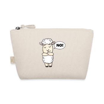 Sheep No - Organic Pouch - nature - Front