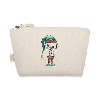 Die Mama Elfe Weihnachts Outfit Damen Frauen Mutti - Bio-Täschchen - Natur - Vorne