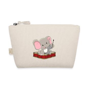 Xmas Baby Play Drum Noise Screaming Drum - Organic Pouch - nature - Front