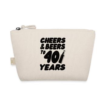 40th birthday - Organic Pouch - nature - Front