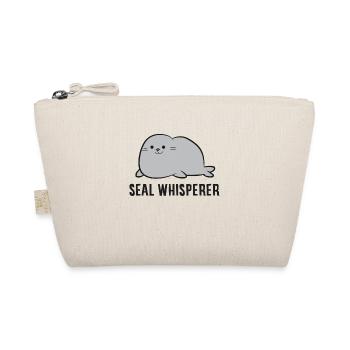 Seal Lover Seal Whisperer Love Seals - Organic Pouch - nature - Front