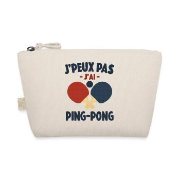 Je Peux Pas J'ai Ping-Pong Cadeau - Trousse biologique - nature - Devant
