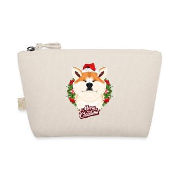 Akita Inu Lover I Merry Christmas Akita Inu - Organic Pouch - nature - Front