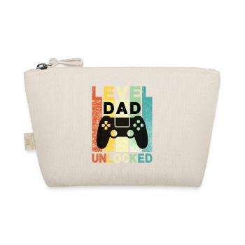 Level Dad Unlocked - Gamer - Organic Pouch - nature - Front