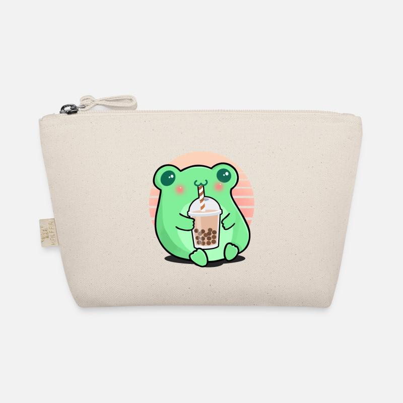 Frosch Boba Tee Lustiger Bubble Tea Feinschmecker Pet Lover Bio-Täschchen