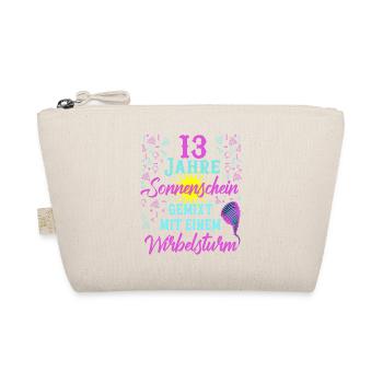 13 Geburtstag Frauen Geschenk 13 Jahre Geburtstag - Bio-Täschchen - Natur - Vorne