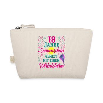 18 Geburtstag Frauen Geschenk 18 Jahre Geburtstag - Bio-Täschchen - Natur - Vorne