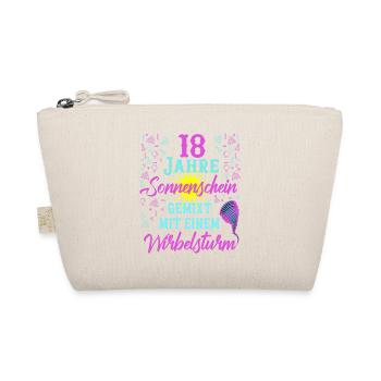 18 Geburtstag Frauen Geschenk 18 Jahre Geburtstag - Bio-Täschchen - Natur - Vorne