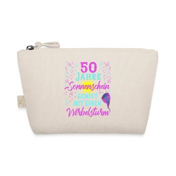 50 Geburtstag Frauen Geschenk 50 Jahre Geburtstag - Bio-Täschchen - Natur - Vorne