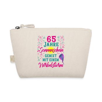 65 Geburtstag Frauen Geschenk 65 Jahre Geburtstag - Bio-Täschchen - Natur - Vorne