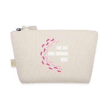 lustige Hunde Gassi Spruch Hundeliebhaber Geschenk - Bio-Täschchen - Natur - Vorne