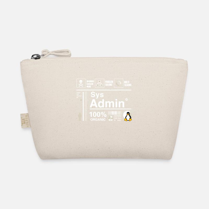 Sys Admin Penguin Computer Nerd pc Board cpu inh Organic Pouch
