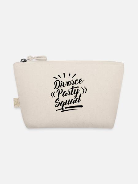 Divorce Party Squad Ex-wife Exmann Separation - Organic Pouch - nature - Front