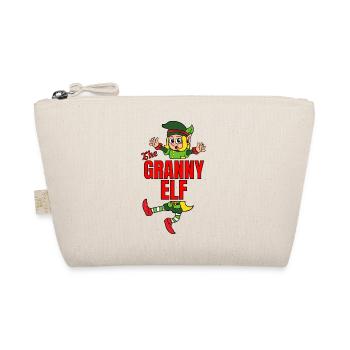 The Granny Elf Elfe Partnerlook Weihnachtself - Bio-Täschchen - Natur - Vorne