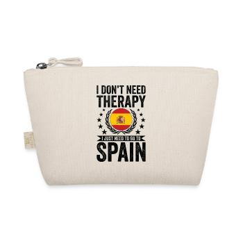 Ich Brauche Keine Therapie, Einfach Nur Spanien - Bio-Täschchen - Natur - Vorne