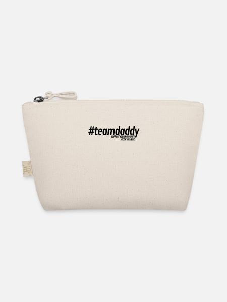 Hashtag Team Daddy for Dads and Dads - Organic Pouch - nature - Front
