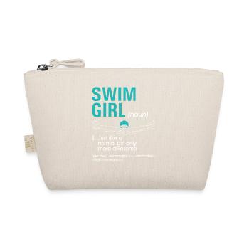 Swim Girl Definition Super Cute Swimming For Girls - Organic Pouch - nature - Front