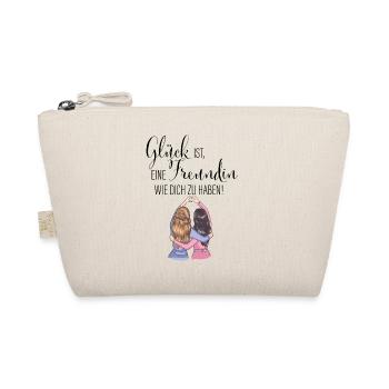 Beste Freundin Glück Geburtstag Geschenk Schwester - Bio-Täschchen - Natur - Vorne