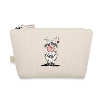 Les moutons de Noël jouent aux rennes - Trousse biologique - nature - Devant