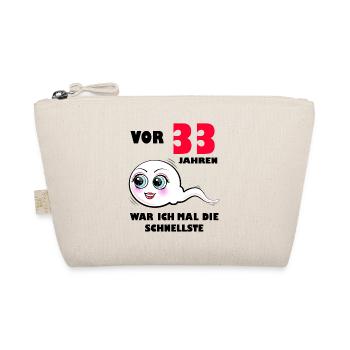 33 Geburtstag 33. Jubiläum 33. Ehrentag Geschenk - Bio-Täschchen - Natur - Vorne