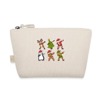Weihnachten Santa Dabbing Elf Rentier - Bio-Täschchen - Natur - Vorne