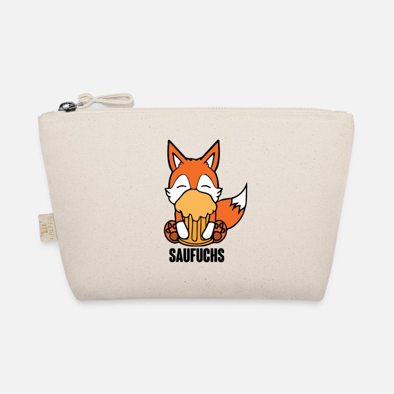 Fuchs Saufuchs Biertrinker Saufen Bier Bio-Täschchen