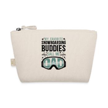 Snowboarding Snowboard Dad My - Bio-Täschchen - Natur - Vorne
