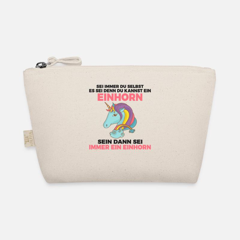 Sei immer du selbst außer du kannst Einhorn sein Bio-Täschchen